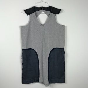 { Versus } V-Neck Dress w/ Recycled Materials